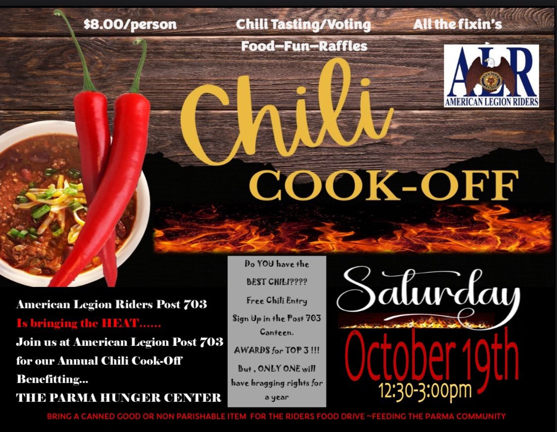 ALR 703 ANNUAL CHILI \ud83c\udf36\ufe0f COOK-OFF