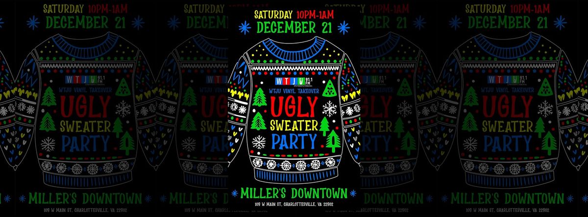 WTJU Vinyl Takeover + Ugly Sweater Party