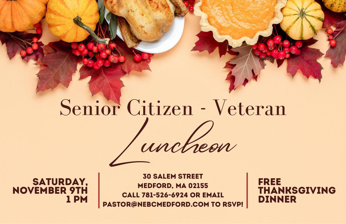 Senior Citizen - Veteran Luncheon