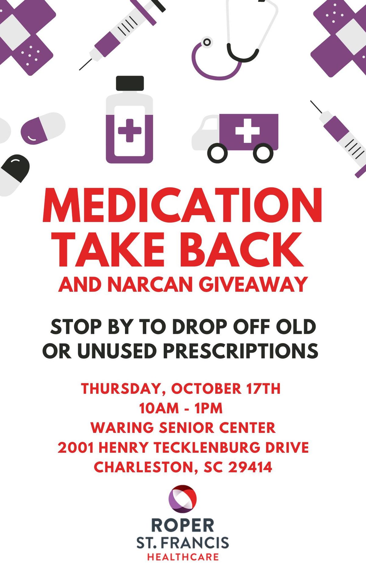 Medication Take Back and Narcan Giveaway