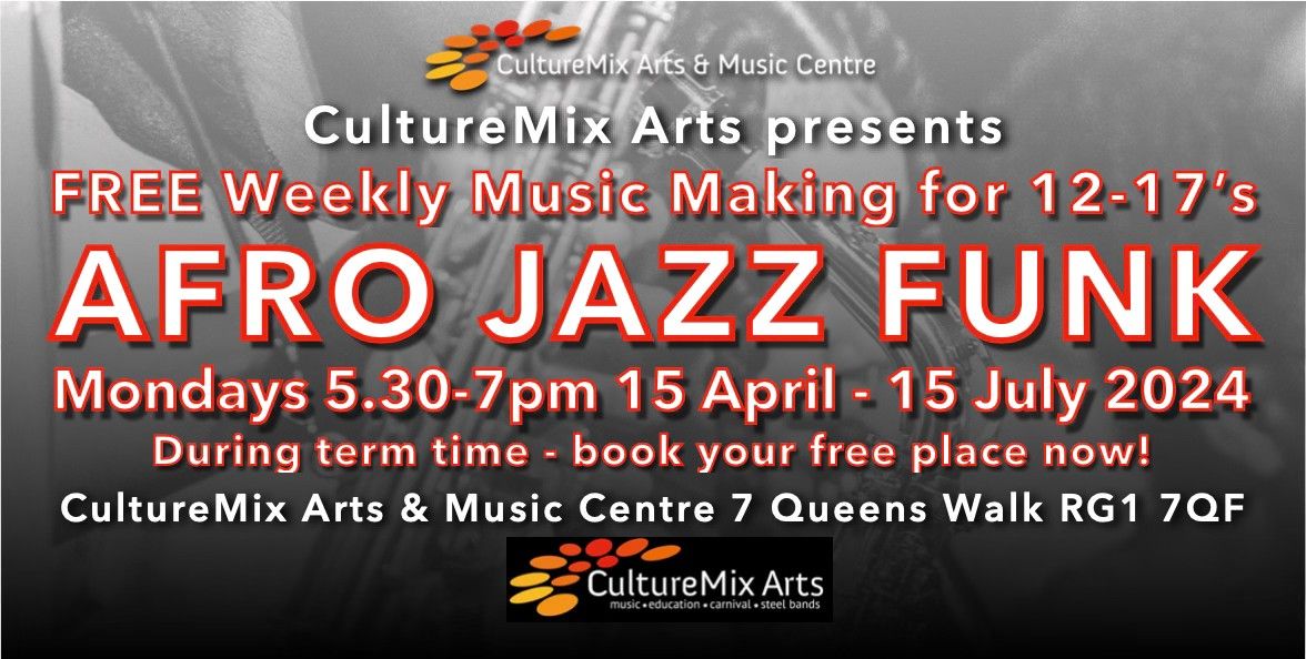 Afro Jazz Funk music course for 12-17 year olds