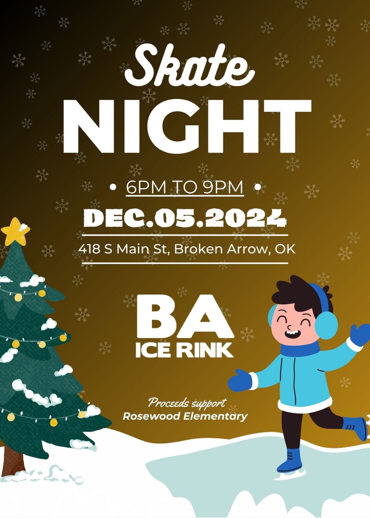 Rosewood Elementary PTA Ice Skate Night