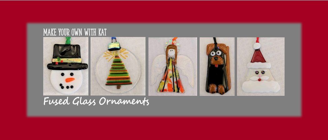 Fused Glass Ornaments with Kat