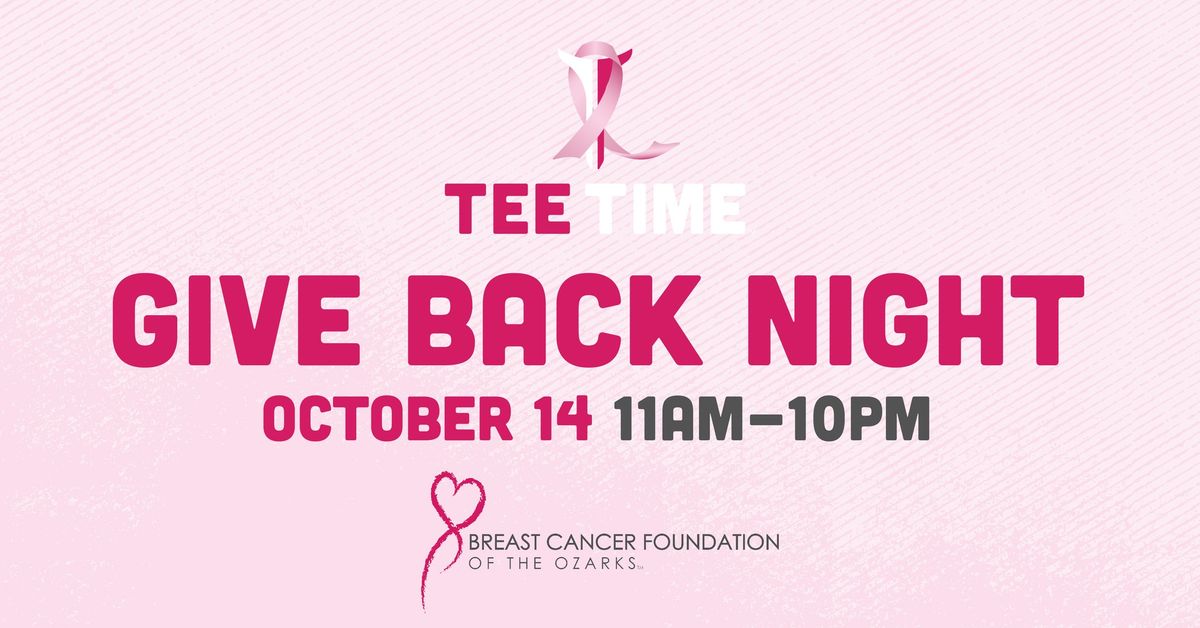 Tee Time Give Back Night