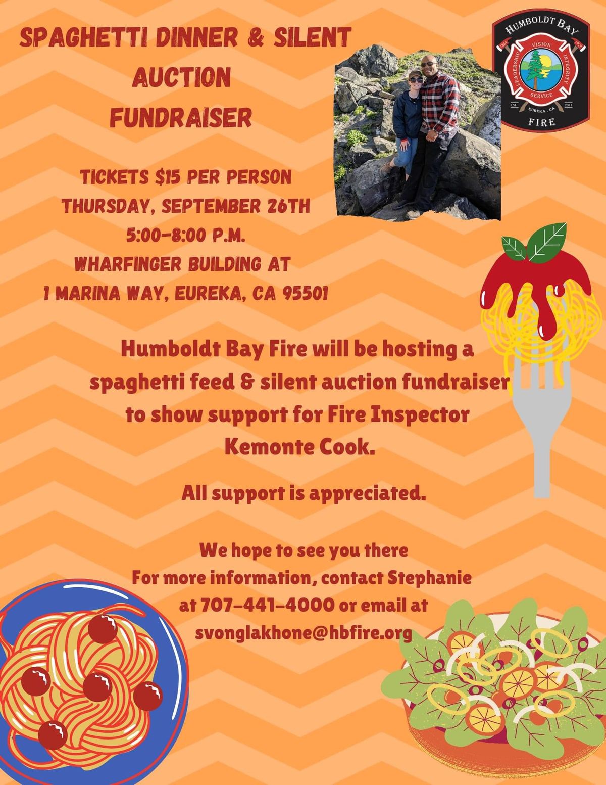 Spaghetti Feed Fundraiser for Inspector Cook