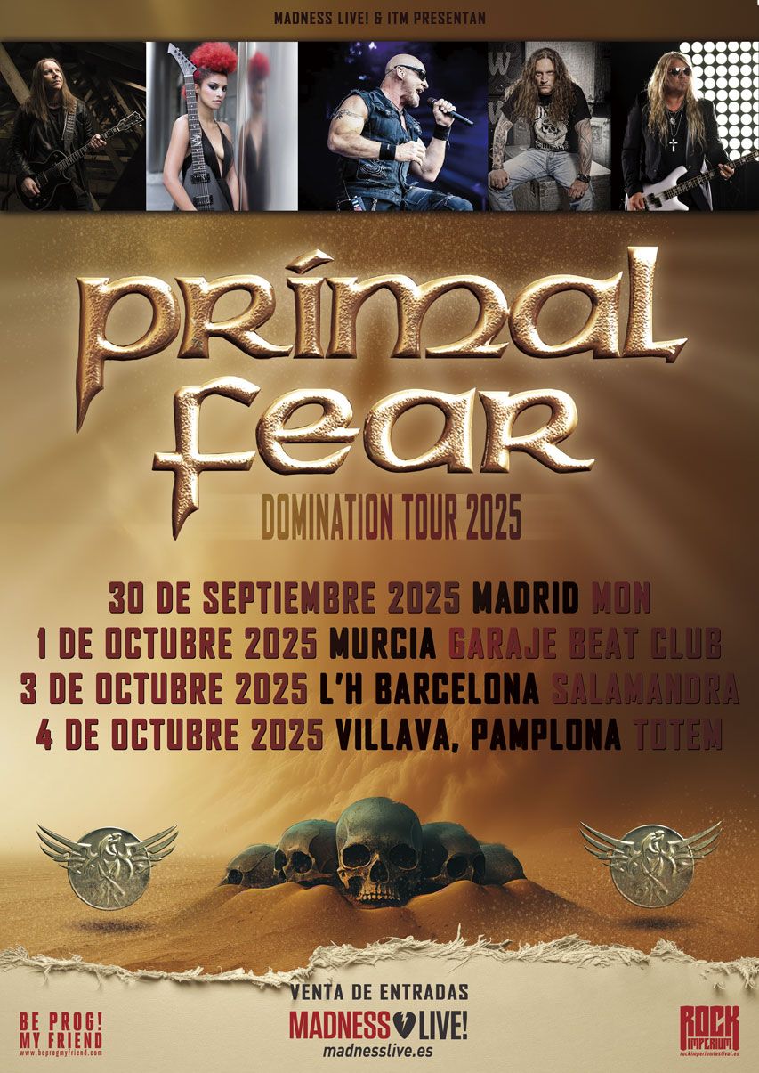 Primal Fear Madrid Tickets