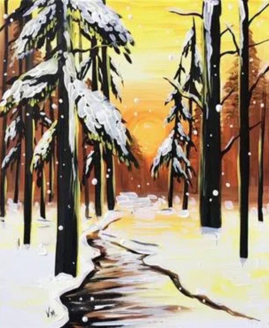 Paint Nite Event- "Winter Forest" 