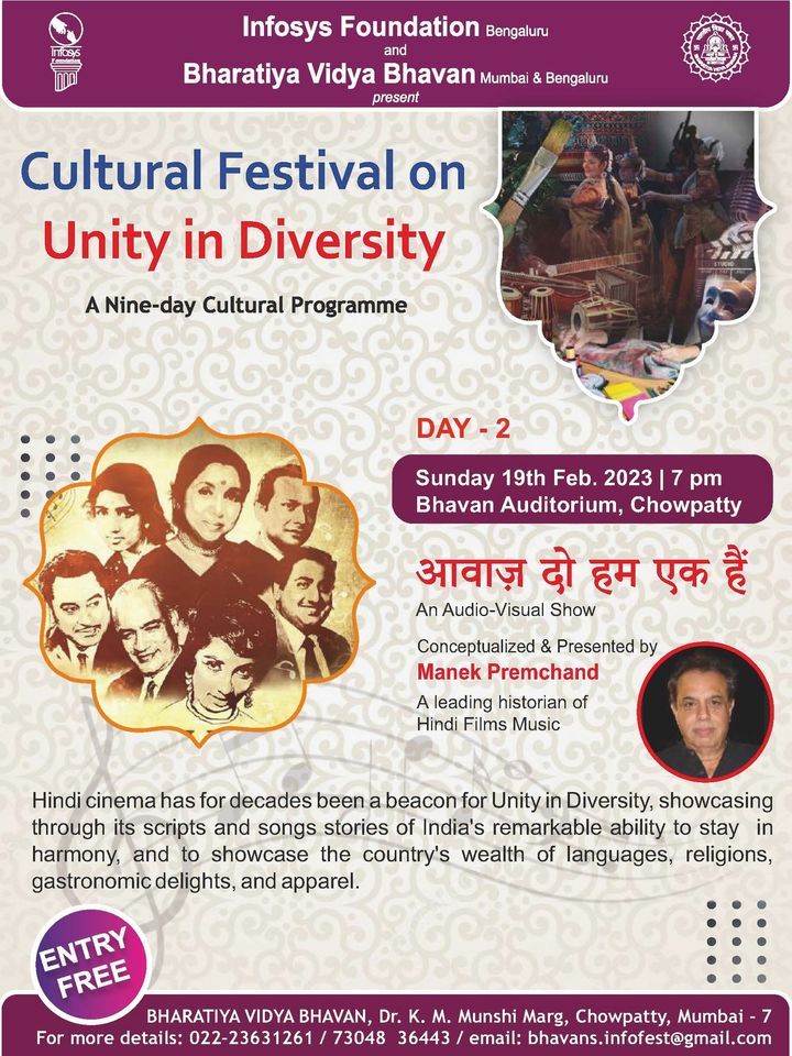 Cultural Festival on Unity in Diversity - A Nine-day Cultural Programme