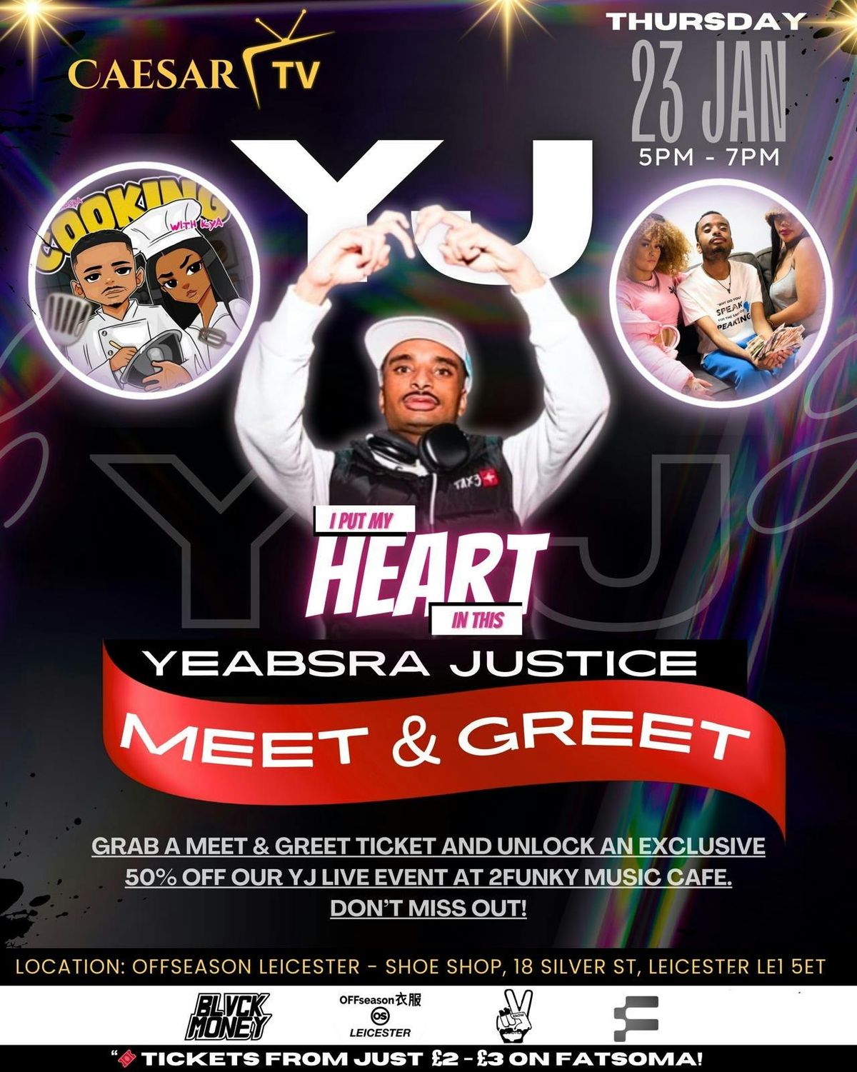 YJ !! MEET AND GREET AT OFFSEASON LEICESTER LE1 5ET !! THURSDAY 23RD JANUARY 2025 