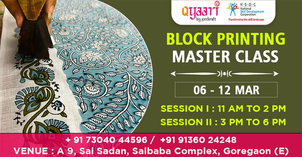 Penkraft Block Printing Masterclass