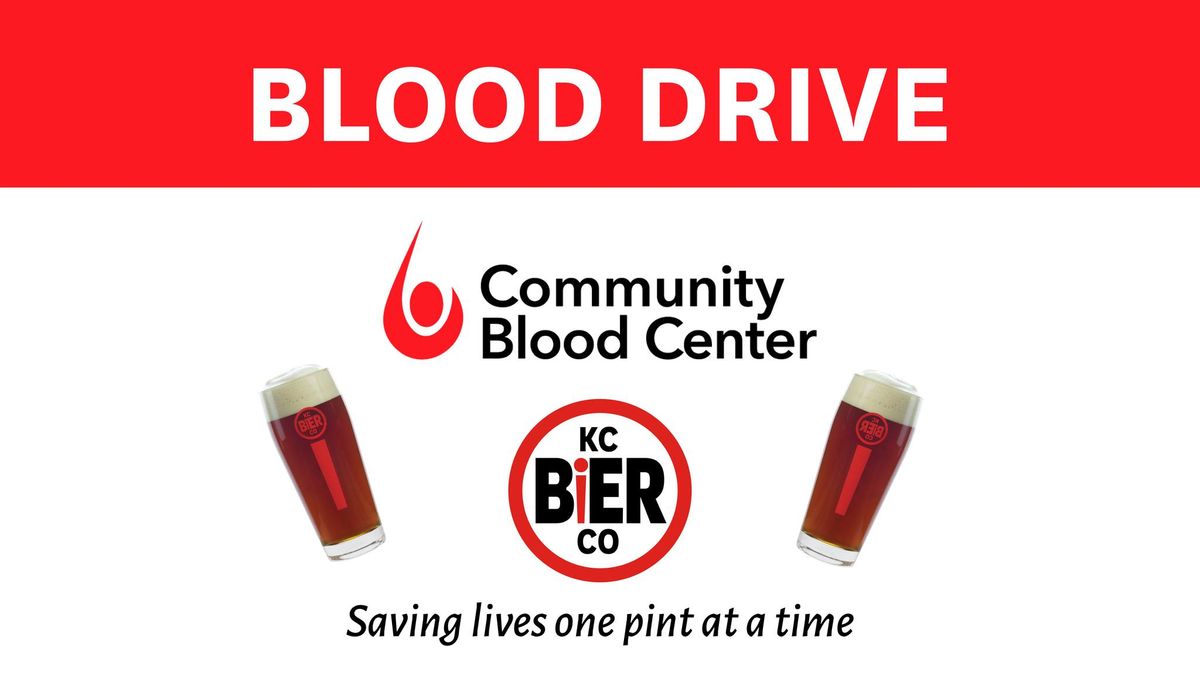 Blood Drive and Drink to Donate with Community Blood Center