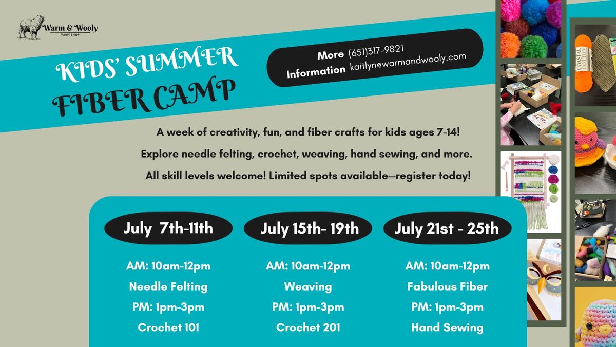 Kids Summer Fiber Camp: Session 1