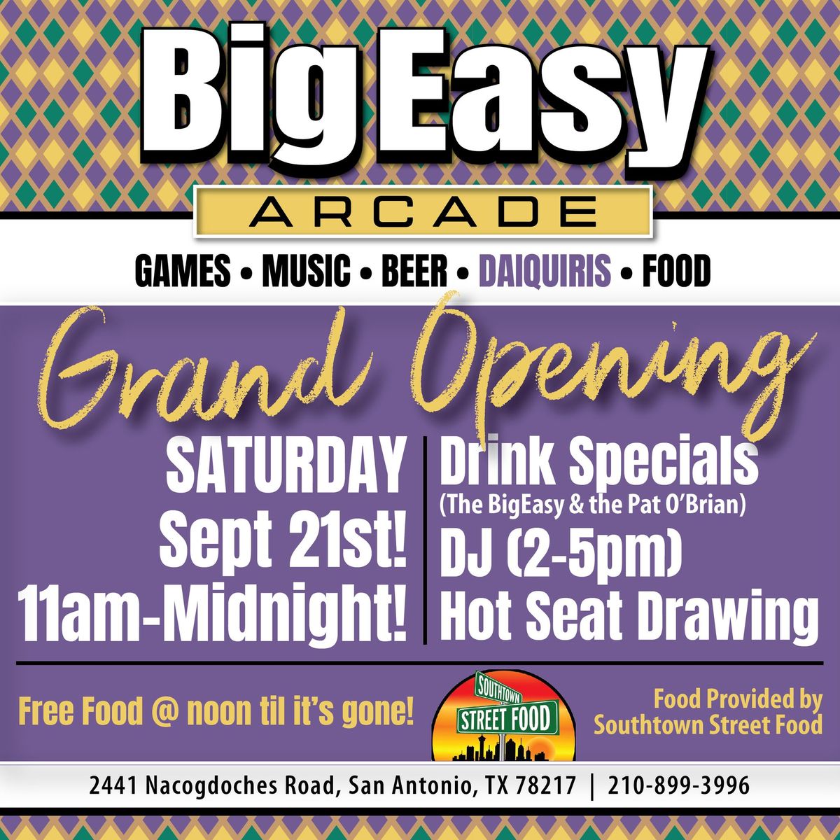 BIG EASY ARCADE GRAND OPENING!