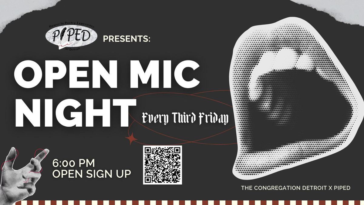 Open Mic Night @ The Congregation Detroit