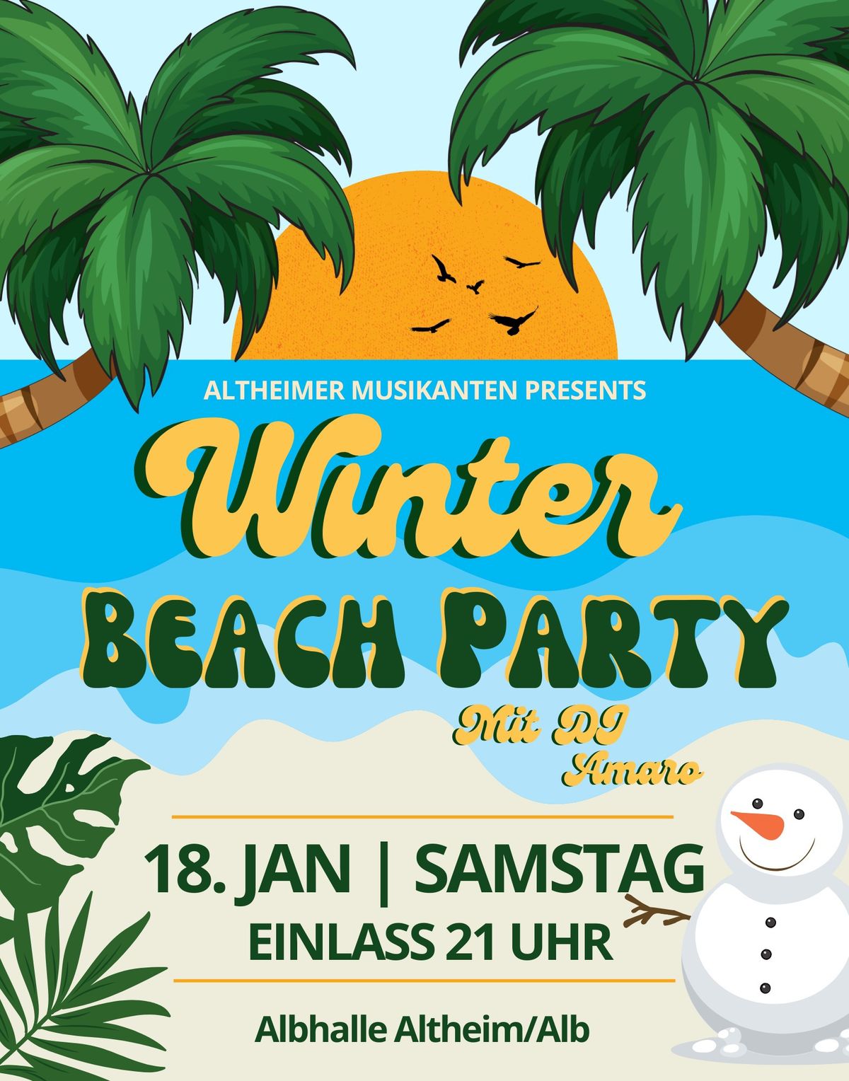 Winter Beach Party \ud83e\udd73\ud83c\udfdd\ufe0f\u2600\ufe0f