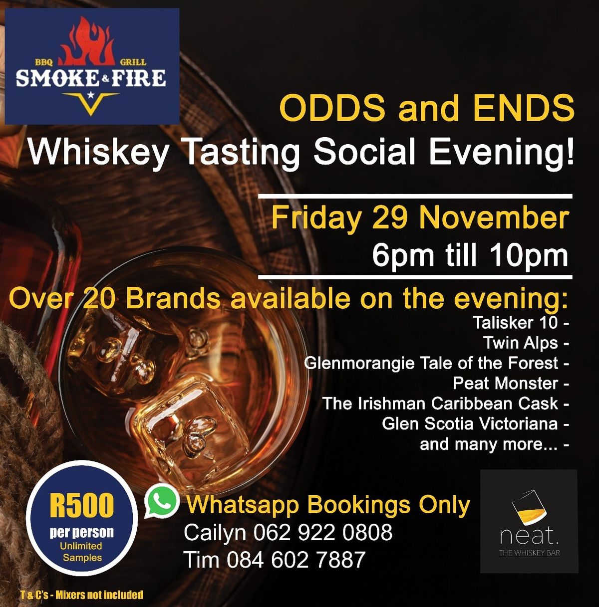 Odds & Ends Whiskey Tasting Social