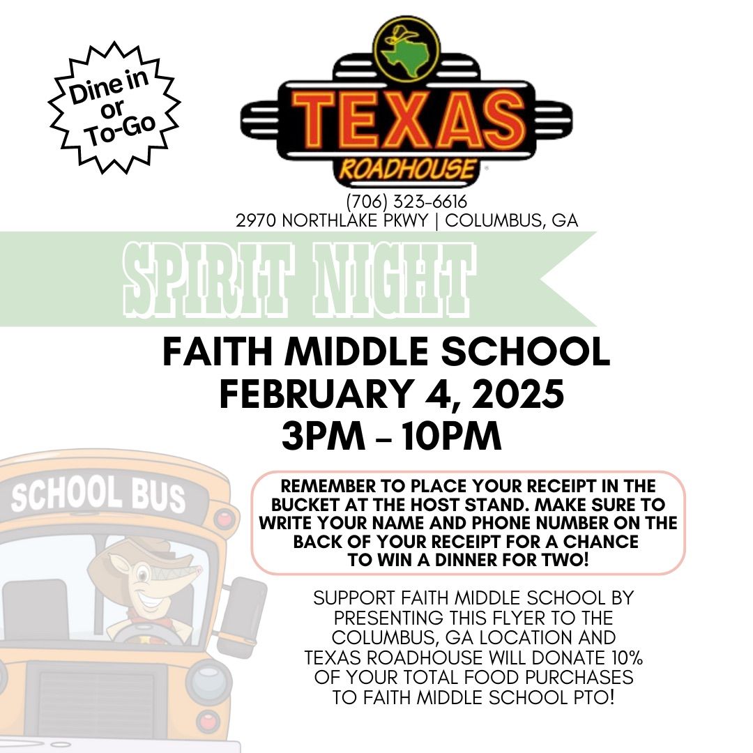 Faith Middle School Spirit Night