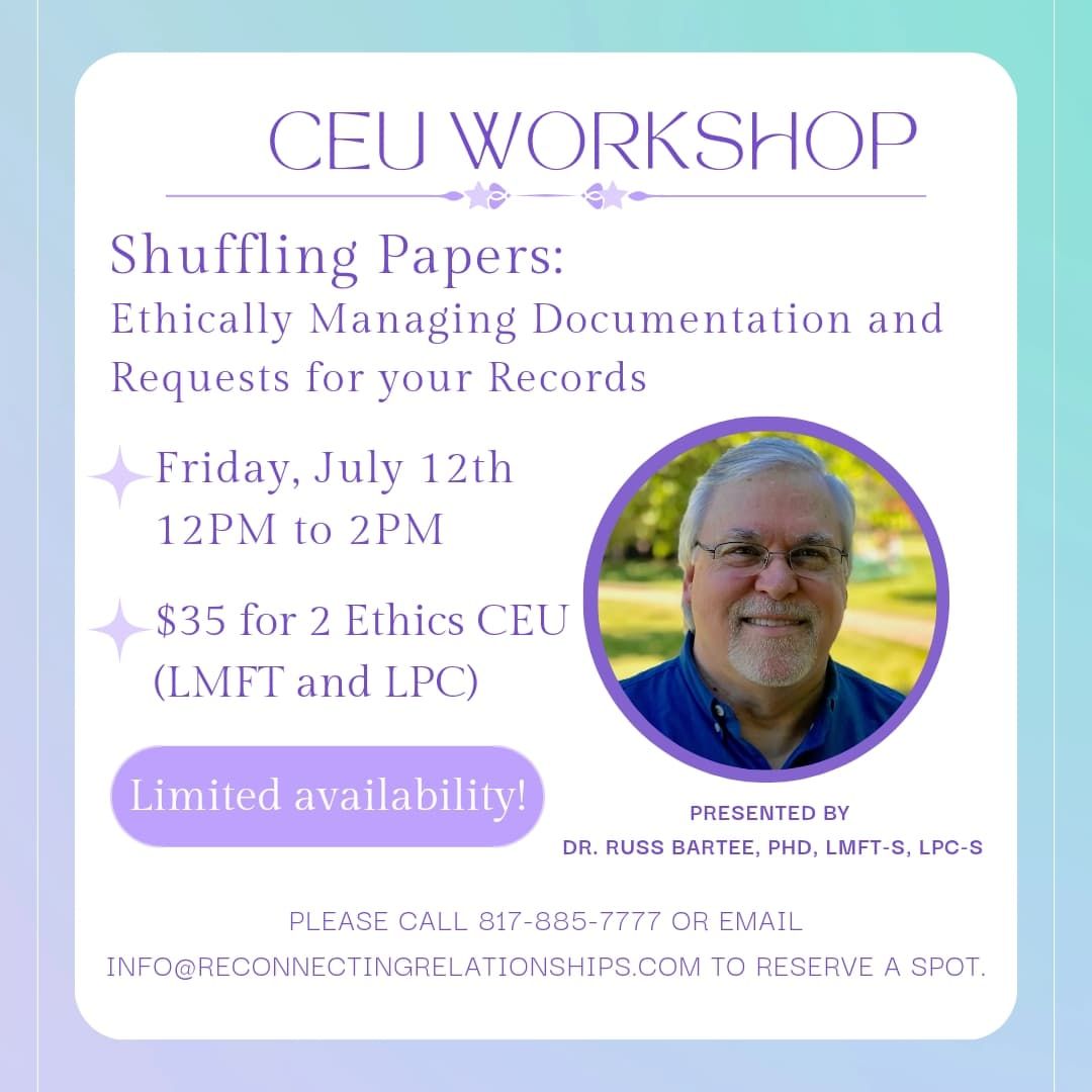Shuffling Papers: Ethically Managing Documentation and Requests for your Records