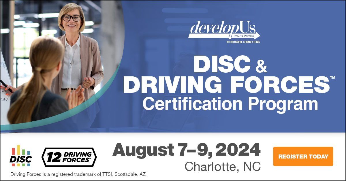 DISC and Driving Forces Certification