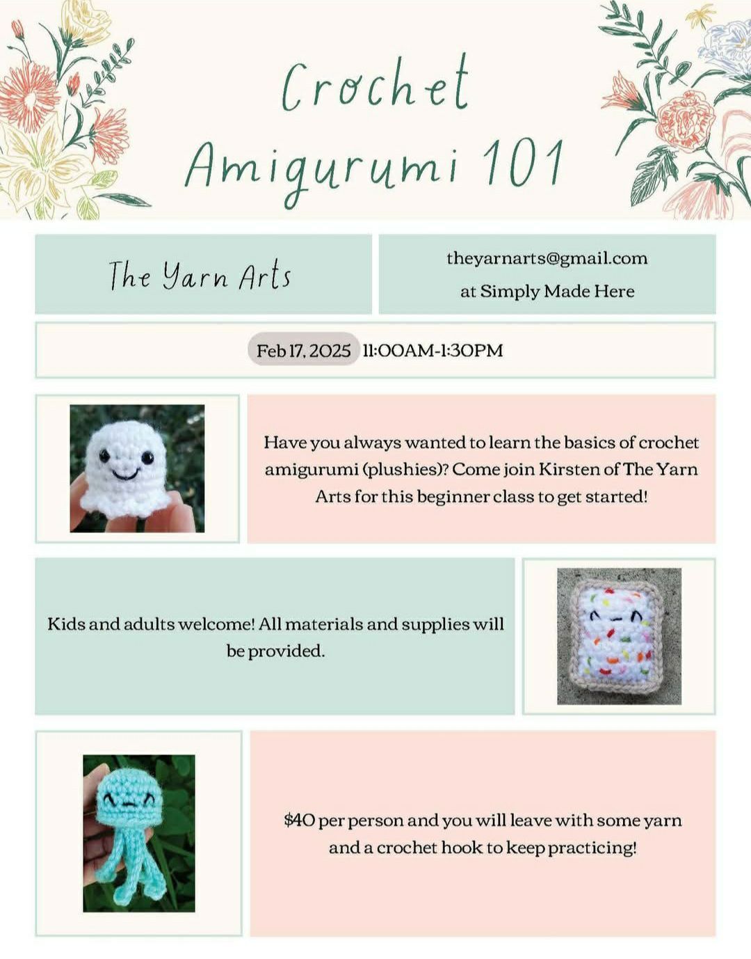 Amigurumi Basics Class