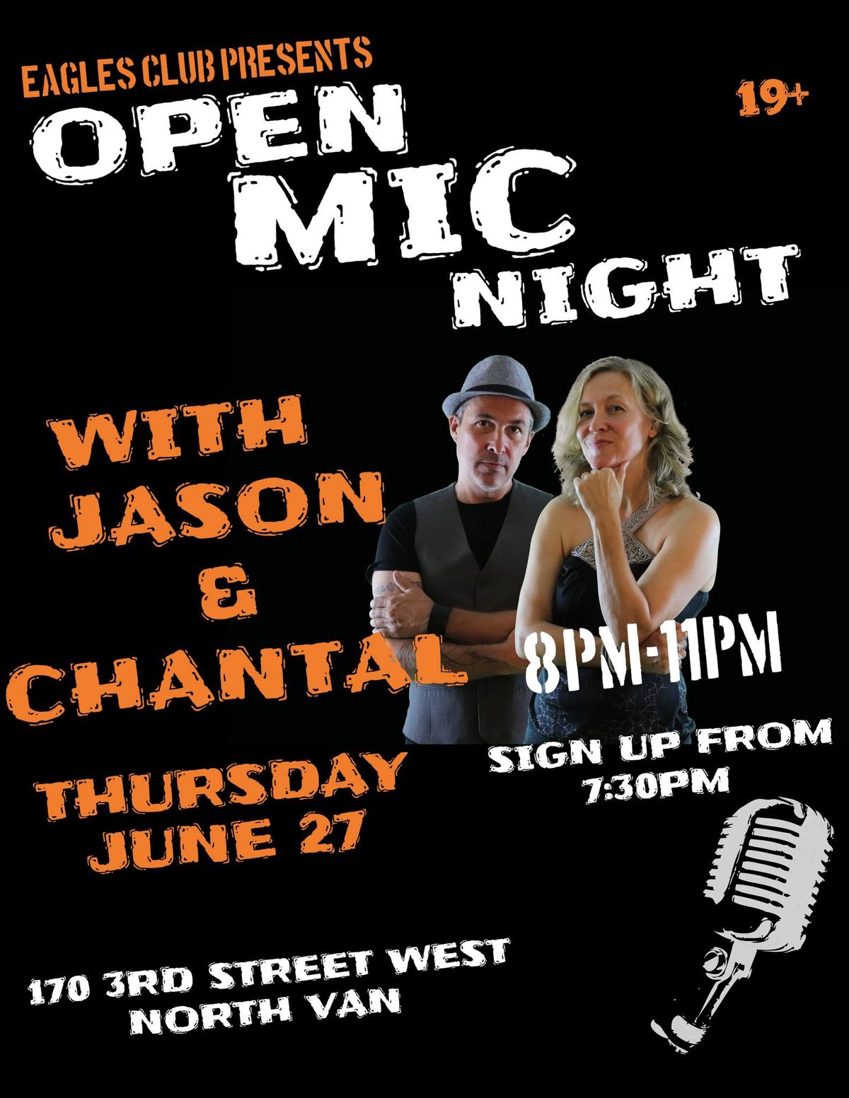 Open mic Night with Jason & Chantal 