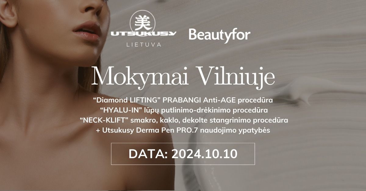 Mokymai Kosmetologams: DIAMOND lifting proced\u016bra+L\u016bp\u0173 putlinimo+smakro, kaklo, dekolte proced\u016bra