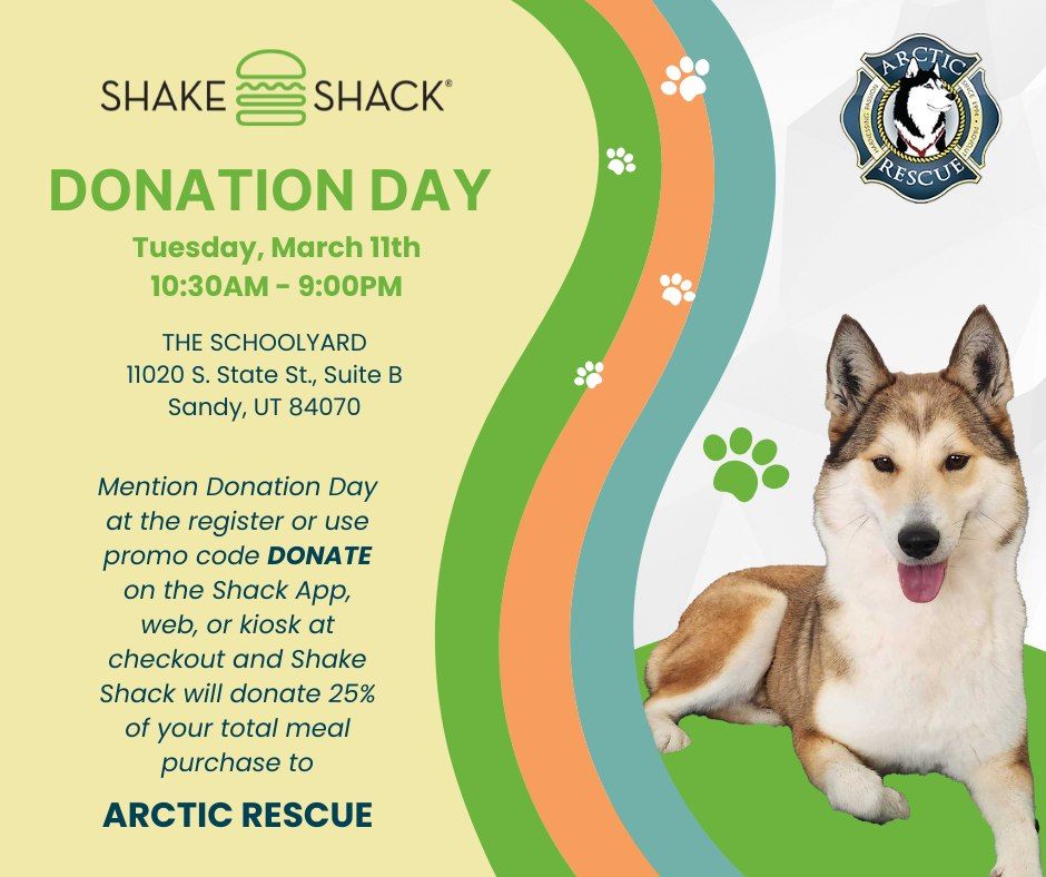 Shake Shack Donation Day for Arctic Rescue!