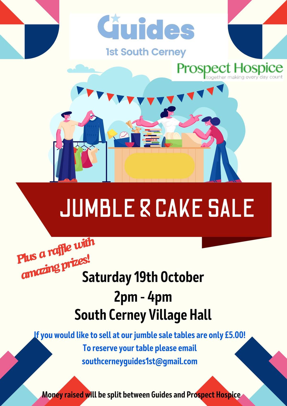 1st South Cerney Guides Jumble & Cake Sale