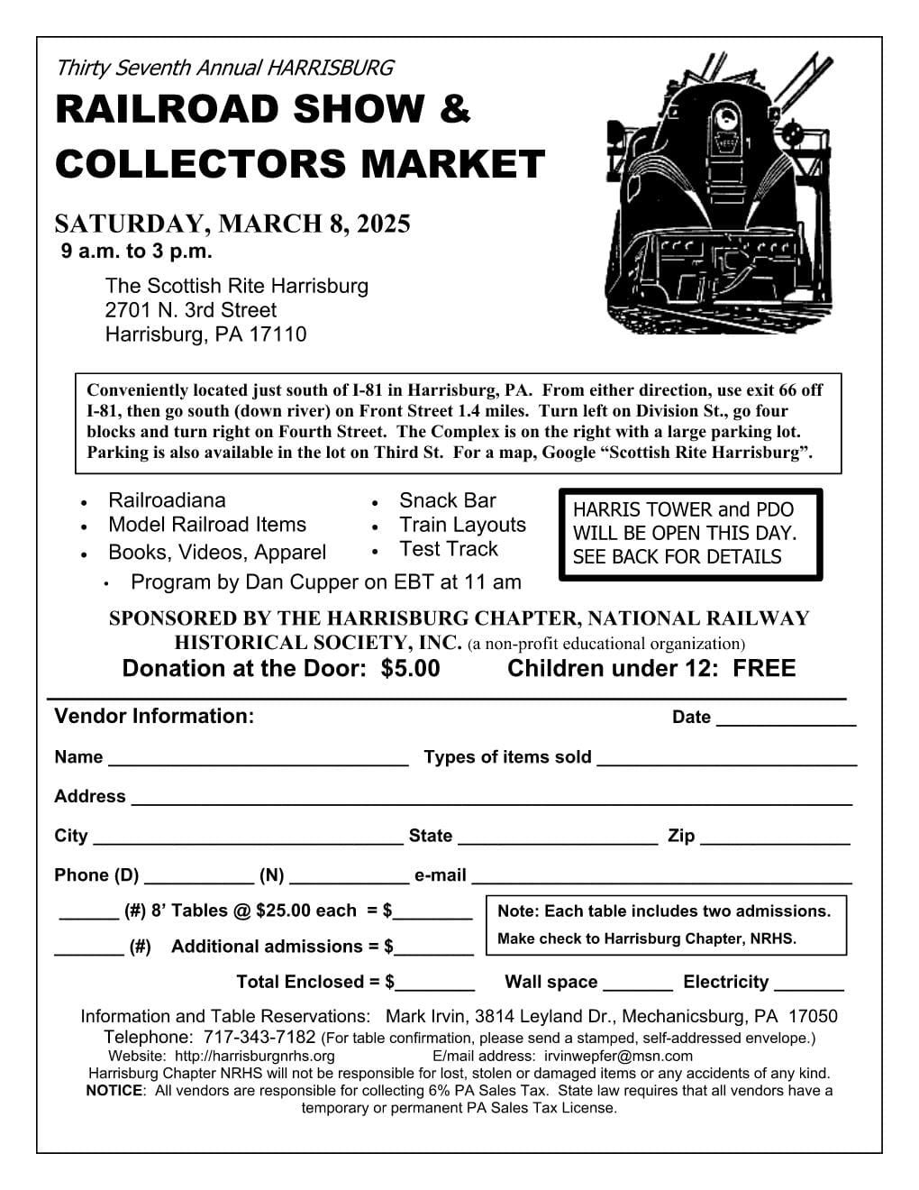 2025 Railroad Show & Collectors Market