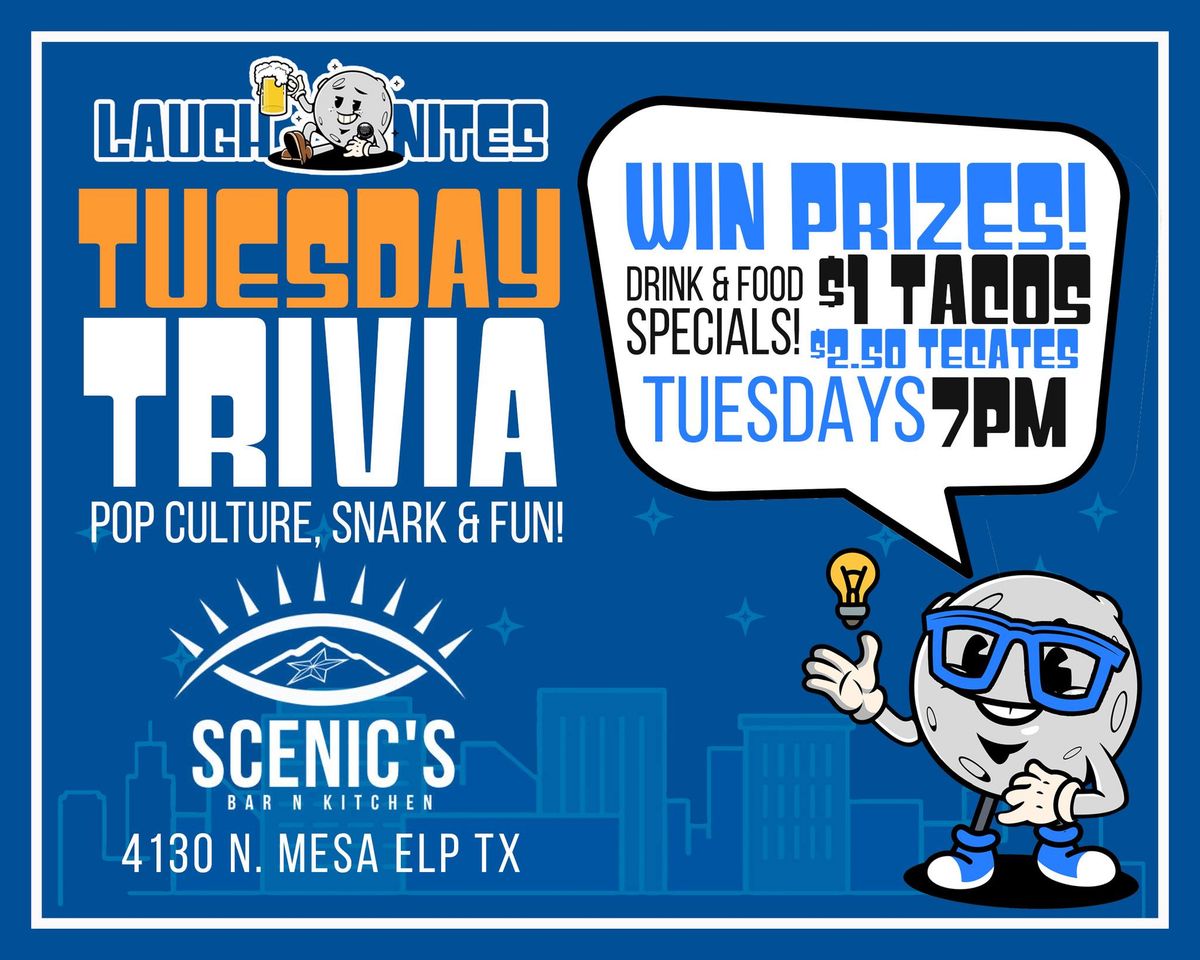 Pub Trivia & Taco Tuesday at Scenic's Bar & Kitchen