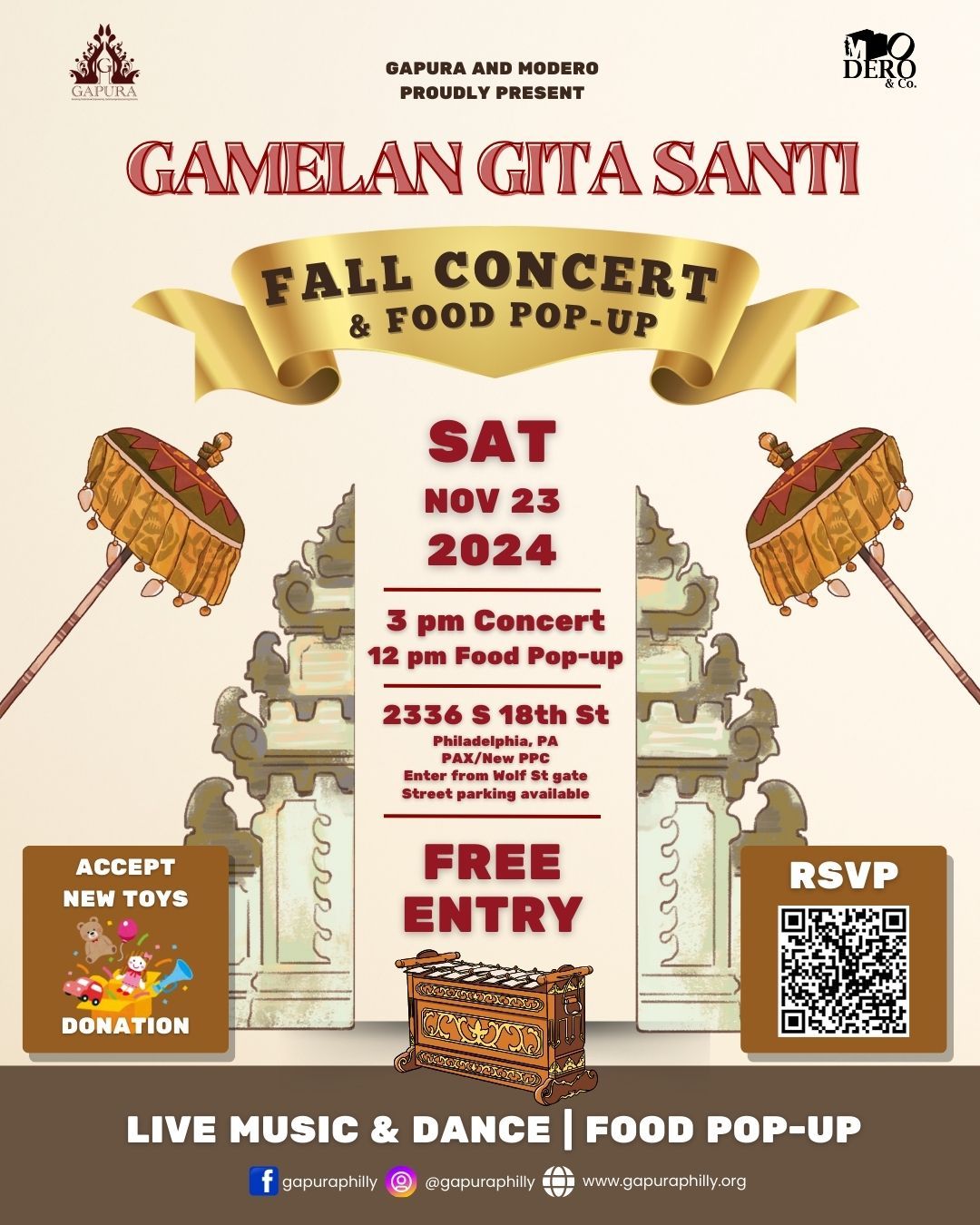 Gamelan Gita Santi Fall Concert & Pop-Up