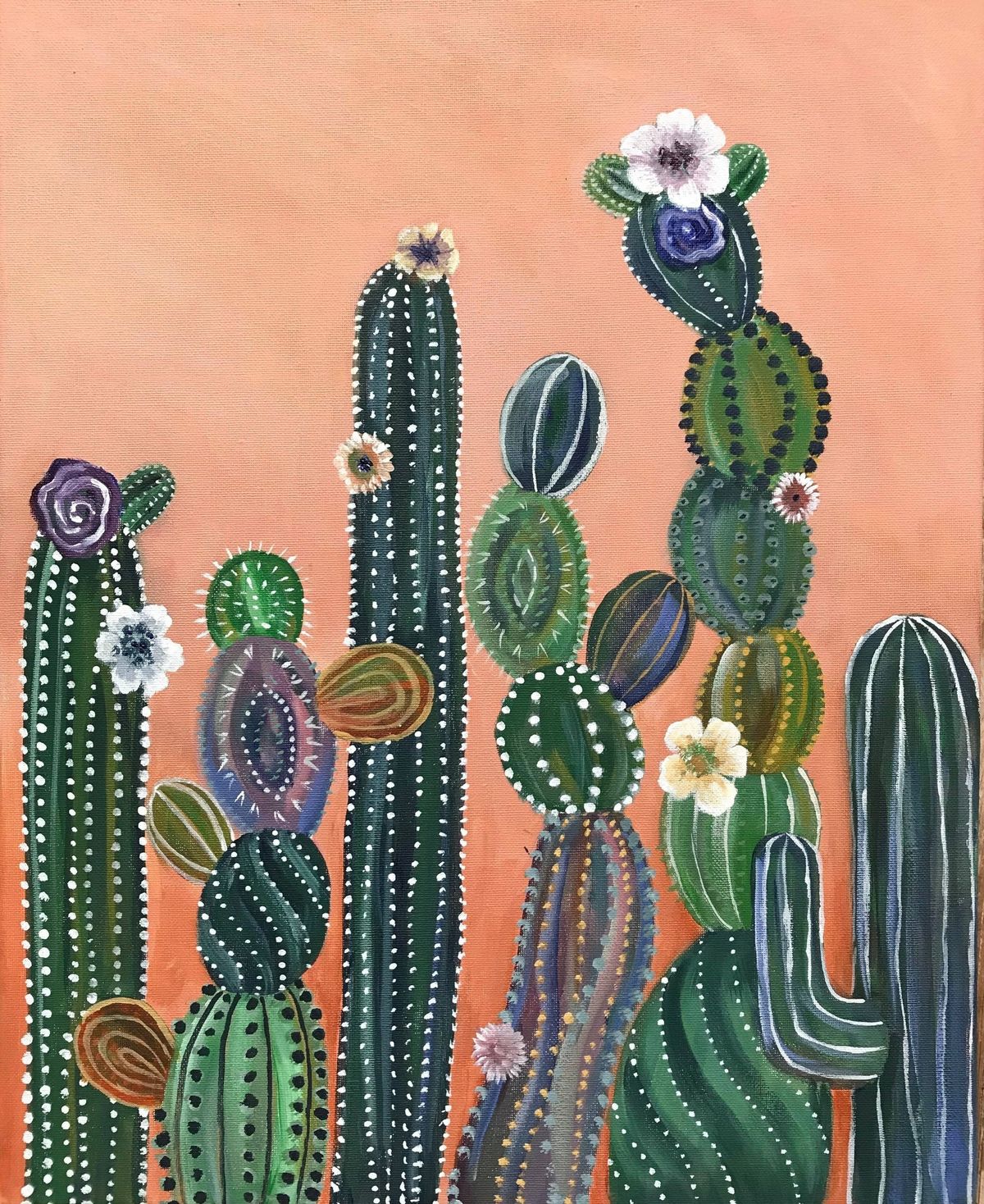 Desert Cacti Painting Event