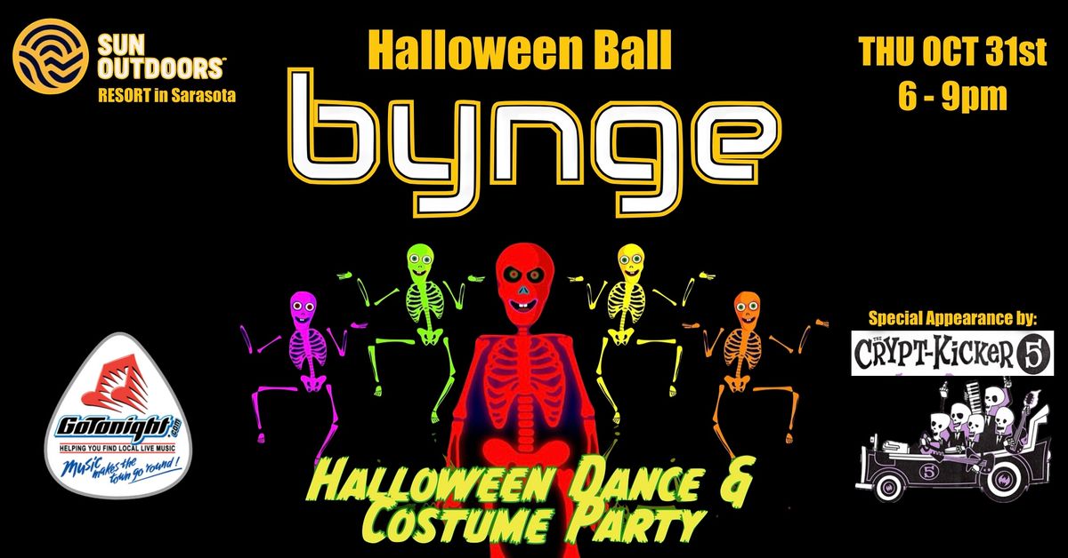 Halloween Ball with BYNGE THU OCT 31st 6-9pm at Sun Outdoors SRQ