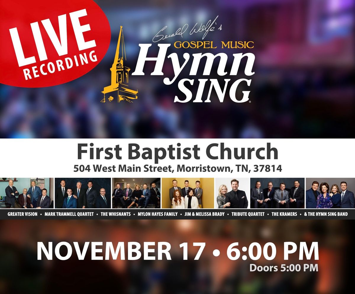 LIVE Video Taping Event!  (Tickets available beginning October 7th.)