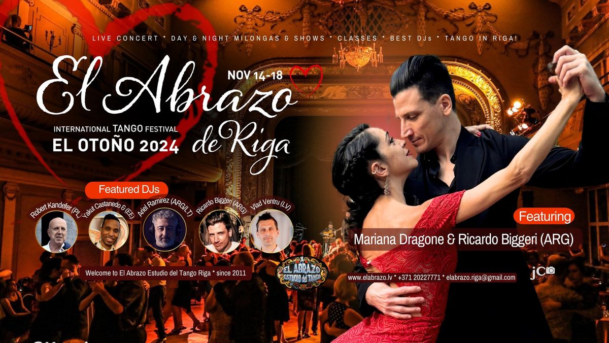 X International Tango Festival EL ABRAZO DE RIGA * EL OTO\u00d1O 2024 * Nov 14-18, 2024