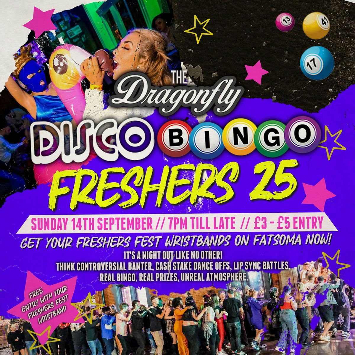 Disco Bingo Freshers vs Locals  2025 @ Dragonfly Bolton