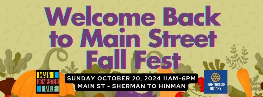 Welcome Back to Main Street Fall Fest