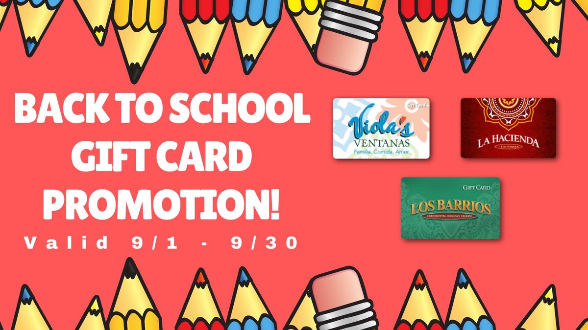 Back to School Gift Card Special! \ud83d\udcab \ud83d\udcb0 