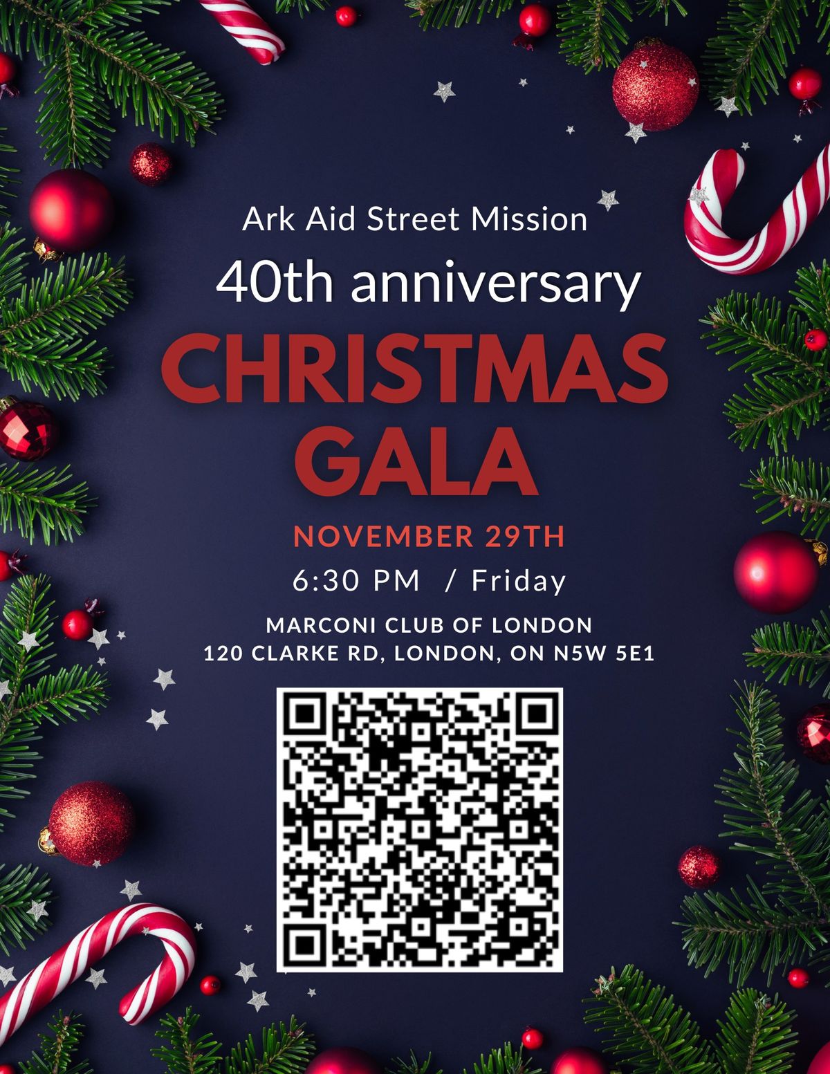 Ark Aid Street Mission's 40th Anniversary Christmas Gala