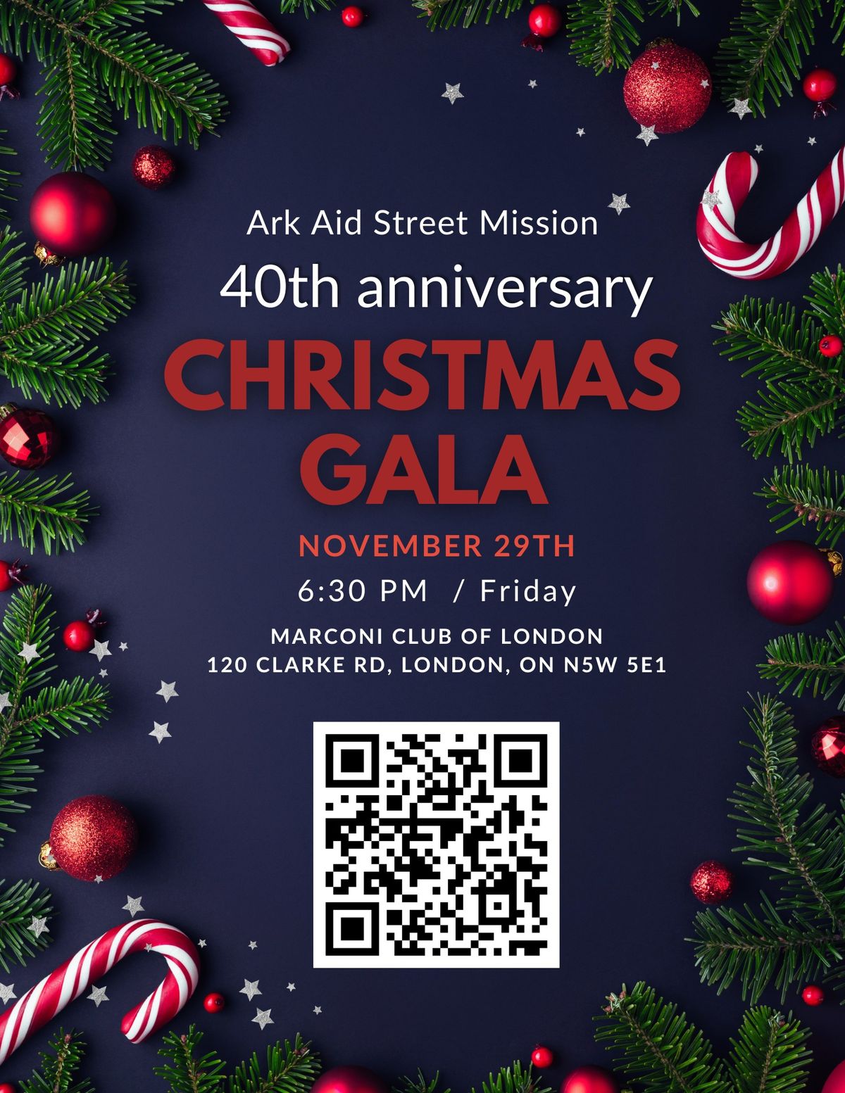 Ark Aid Street Mission's 40th Anniversary Christmas Gala