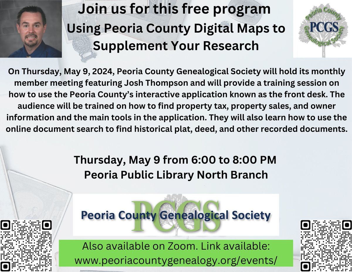 Using Peoria County Digital Maps to Supplement Your Research
