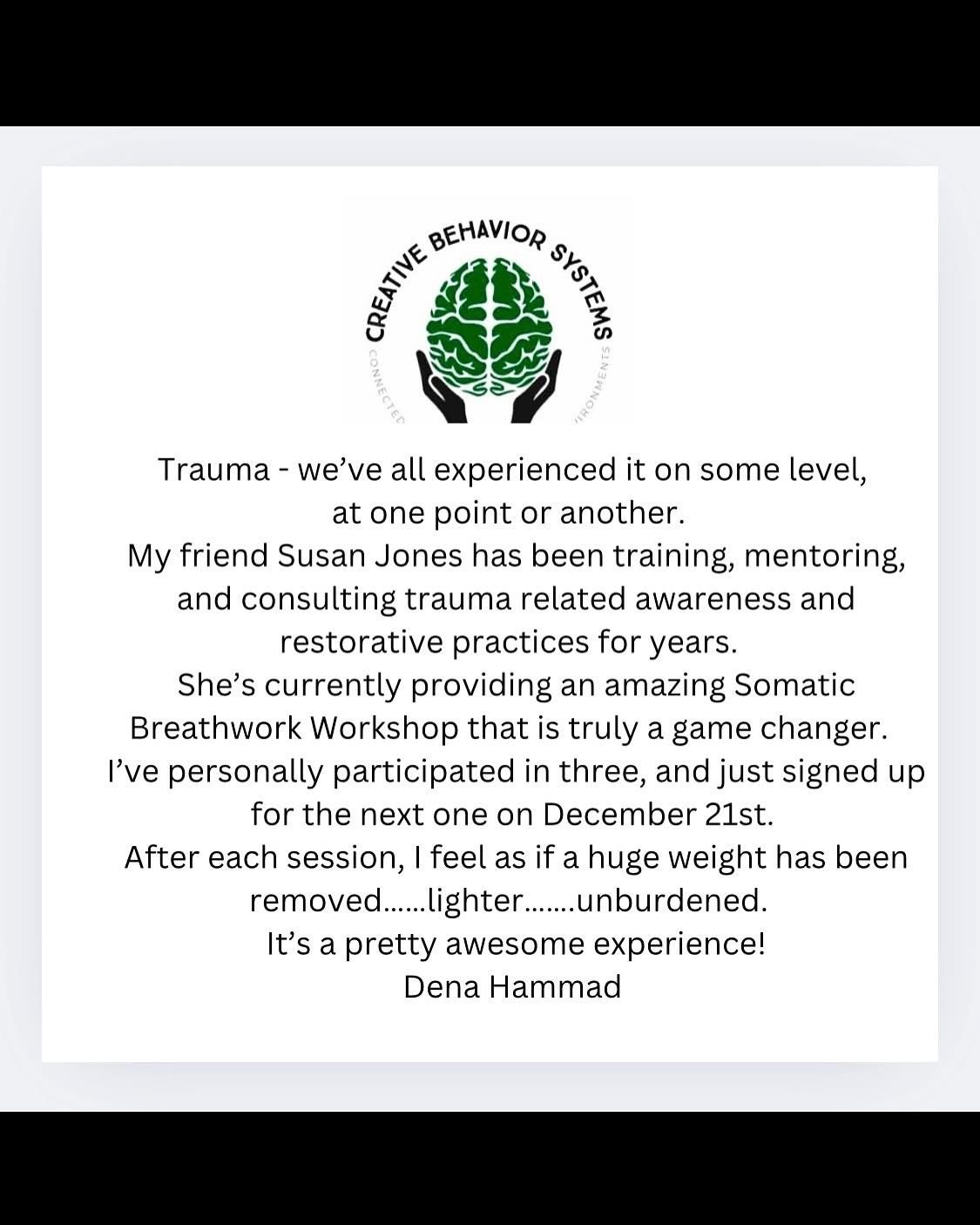 Somatic Breathwork, trauma aware