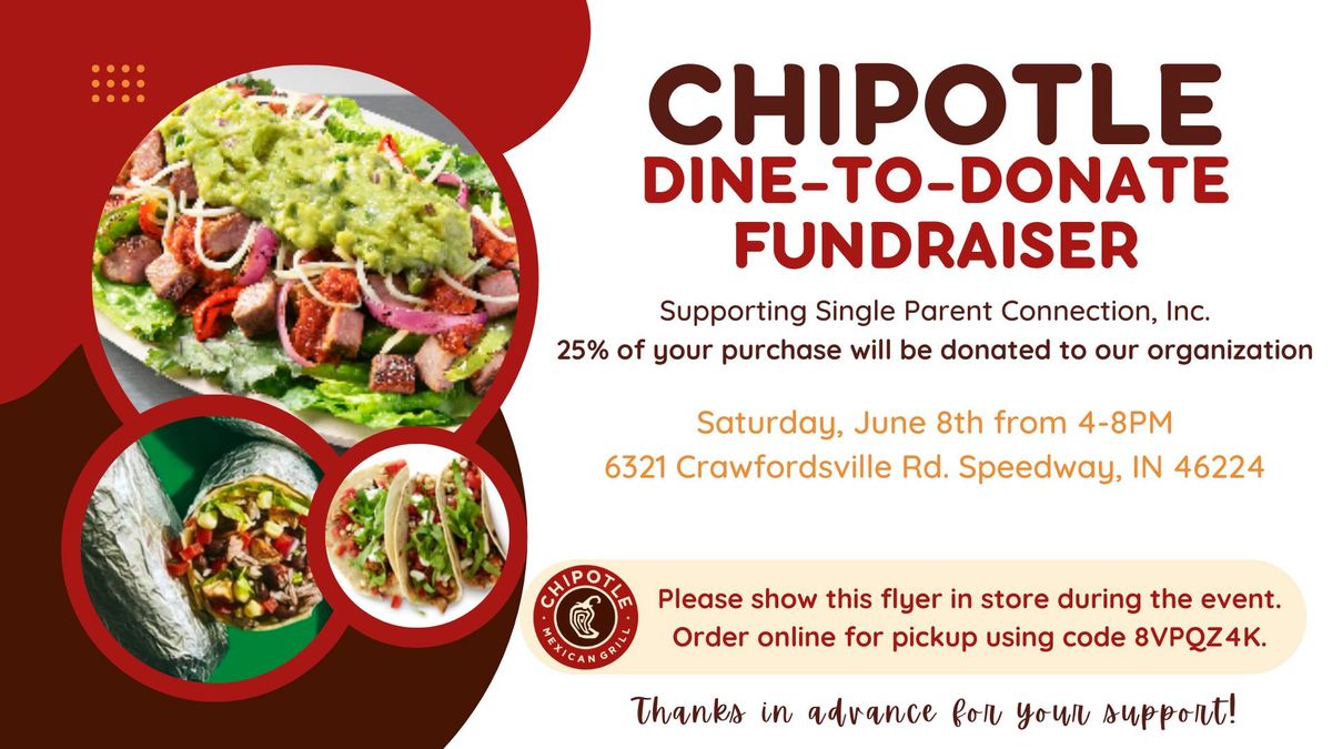 Dine-To-Donate Fundraiser supporting Single Parent Connection, Inc.