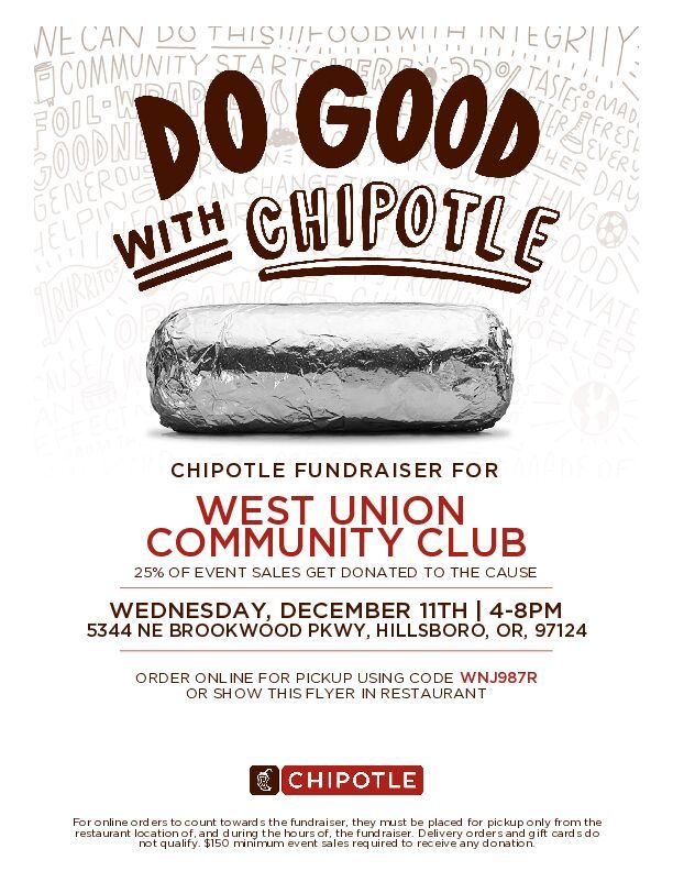 Dine Out -- Chipotle Fundraiser 