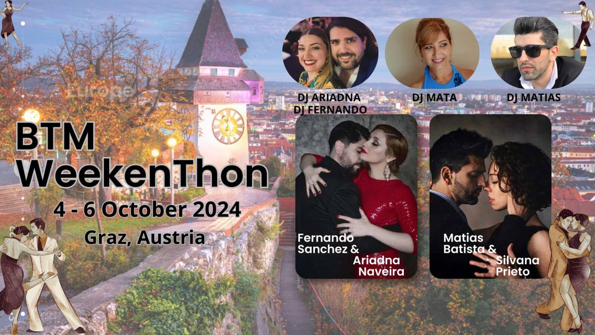 BTM WeekenThon with Fernando & Ariadna and Silvana & Matias, 4 - 6 October 2024, Graz, Austria