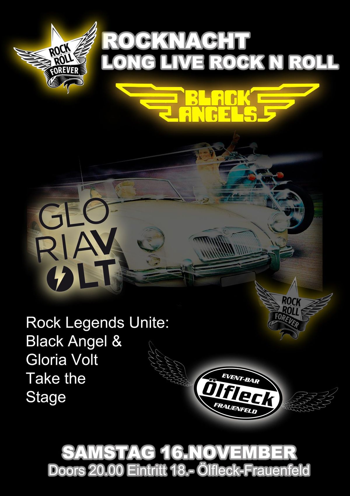 BLACK ANGELS & GLORIA VOLT \/ ROCKNACHT