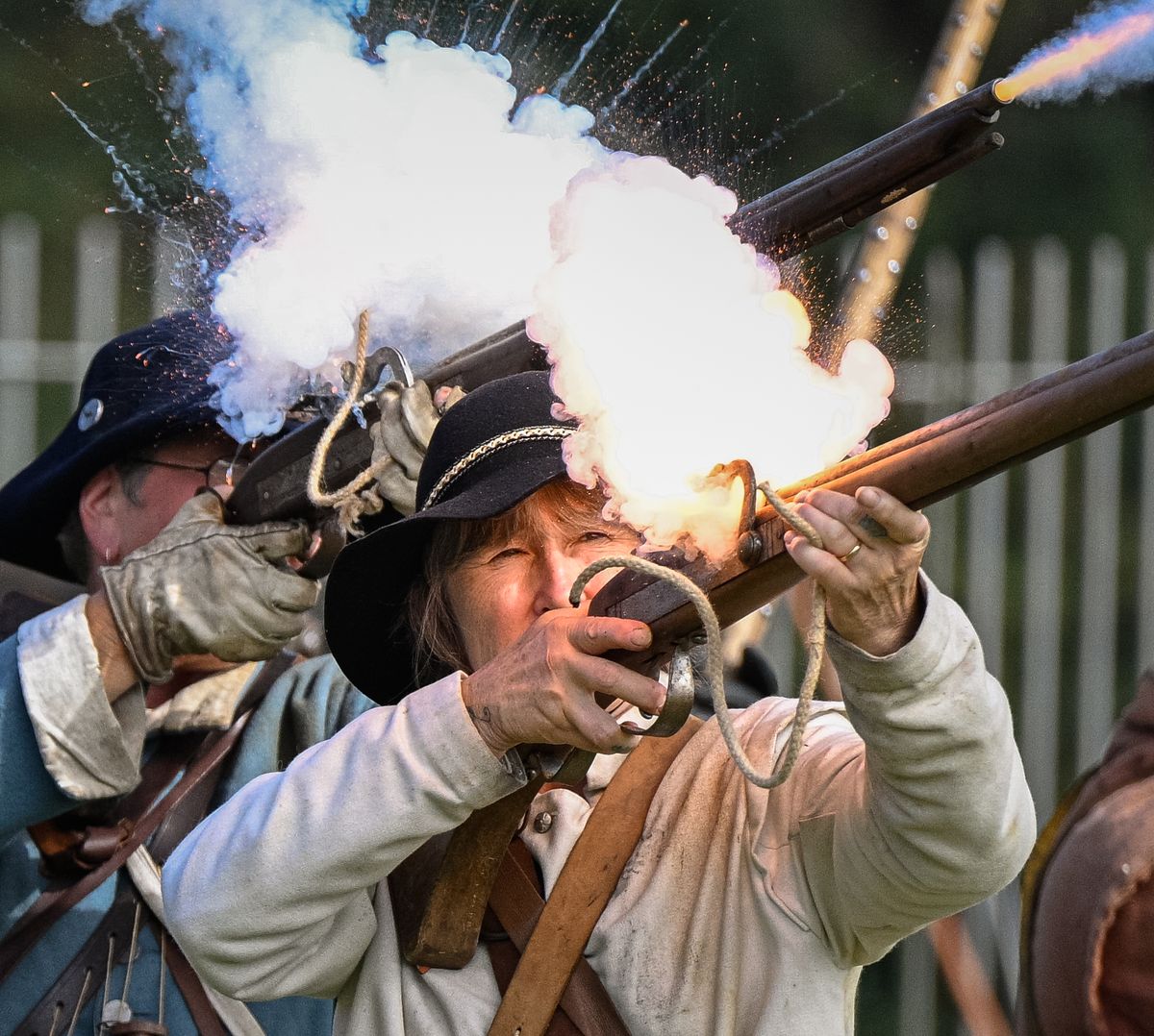 Civil War Re-enactment weekend at Corfe Castle 