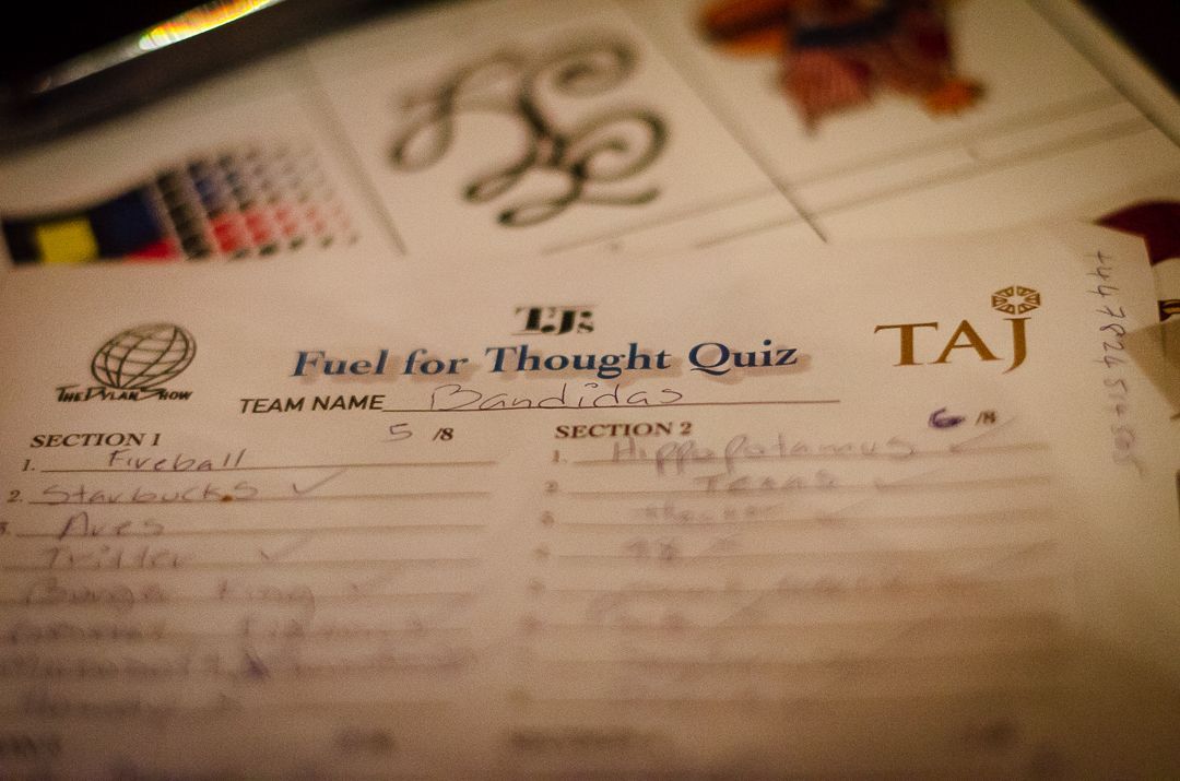 Thursday Quiz Night in TJ's