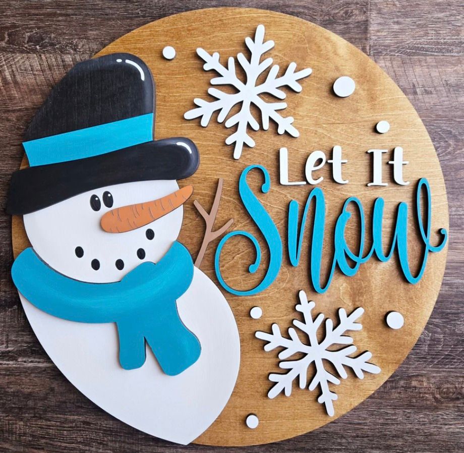 Wooden Whimsy Design | 16" Winter Sign Workshop (Sunday, Dec., 15th @ 11 AM)