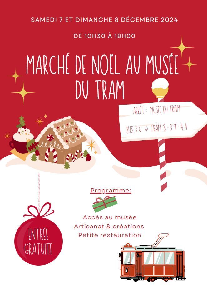 March\u00e9 de No\u00ebl au Mus\u00e9e du Tram \/ Kerstmarkt in het Trammuseum